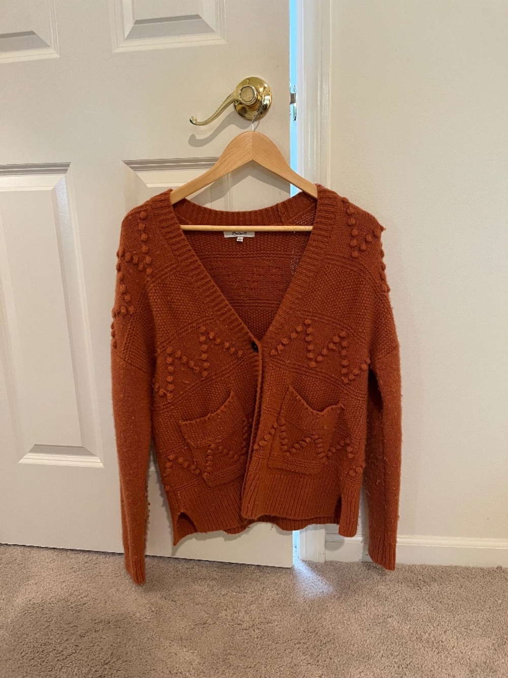 Burnt orange cardigan